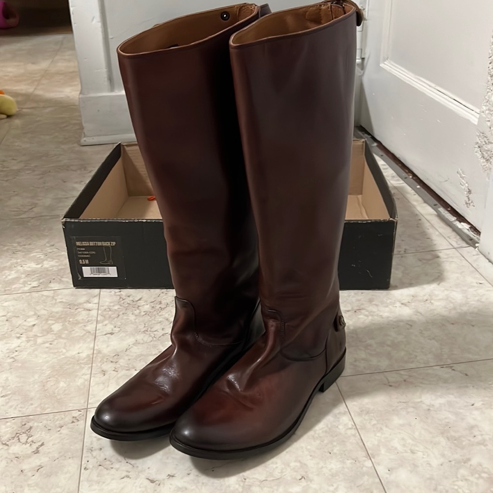 Brown Frye knee high boots